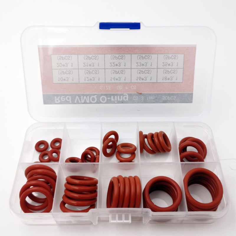 NBR 90 مطاط O-Ring Seal Kit Box Set لOEM / ODM الكفاءة المقبولة والمعيار