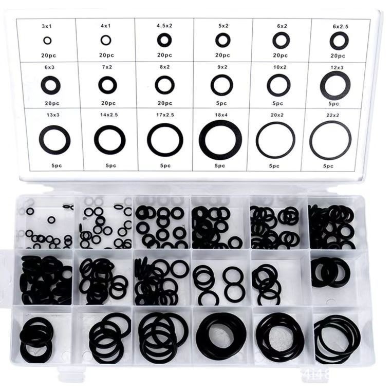 NBR 90 مطاط O-Ring Seal Kit Box Set لOEM / ODM الكفاءة المقبولة والمعيار