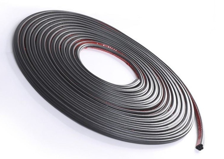 الحجم المخصص D-Type EPDM الرغوة الملصقة الباب الختم الشرائط المطاط مضاد للغبار لأبواب النوافذ