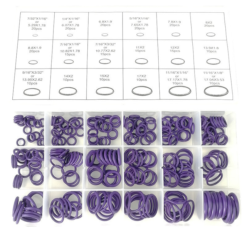 مجموعة حلقات O-Ring للخاتم المكيف للسيارات للتفتيش بنسبة 100٪ في جميع الصناعات