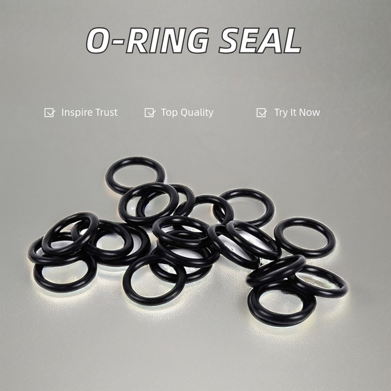 معالجة مخصصة لخيوط O-ring السيليكونية عالية درجة الحرارة NBR FKM لمنتجات المطاط