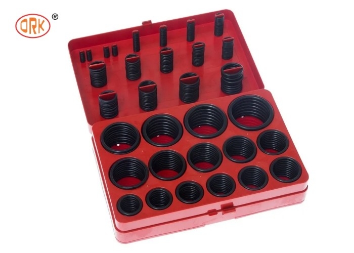 مقاومة جيدة للزيت الأسود NBR 70 شور O-Ring Kit Box للحفرة الأسطوانة الهيدرولية